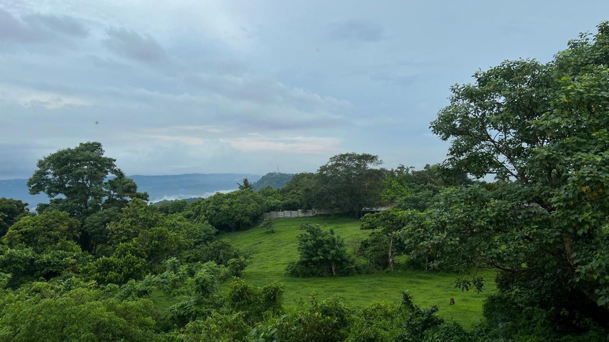 טגאיטאי Taal Vista Hotel מראה חיצוני תמונה View of the lake from the top of the hill